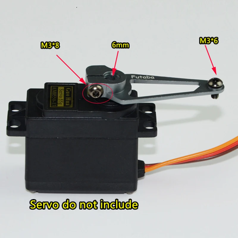 cnc 50 мм futaba cnc алюминиевый сплав сер