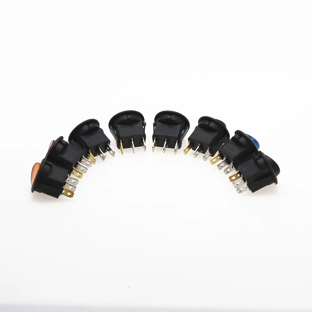 Вкл/Выкл Круглый тумблер Точечный светильник Светодиодная подсветка для