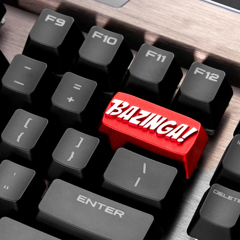 The big bang theory bazinga keycap металлические клавиши на клавиатуру для механической