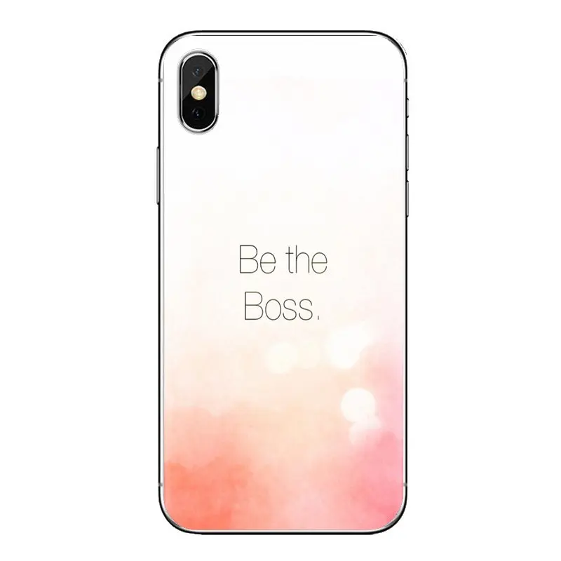 Be the boss wallpaper For Samsung Galaxy S2 S3 S4 S5 MINI S6 S7 edge S8 S9 Plus Note 2 3 4 5 8 Coque Fundas Silicone Case Covers |