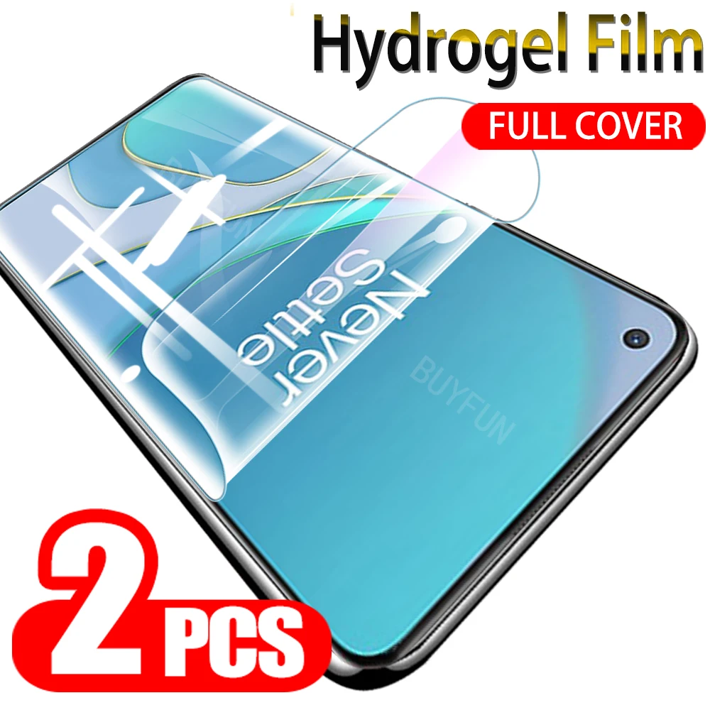 

2PCS Hydrogel Film For OnePlus 8t 7t 8 7 Pro Screen Protector On One Plus 8t 7t 8Pro 7Pro 8 7 t Protective Cover Film Not Glass
