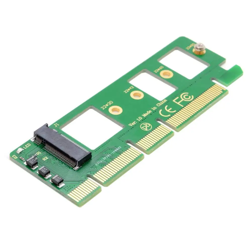 PCI-E 3 0 16x x4 к M-key NGFF NVME AHCI SSD адаптер для XP941 SM951 PM951 A110 m6e 960 EVO | Компьютеры и офис