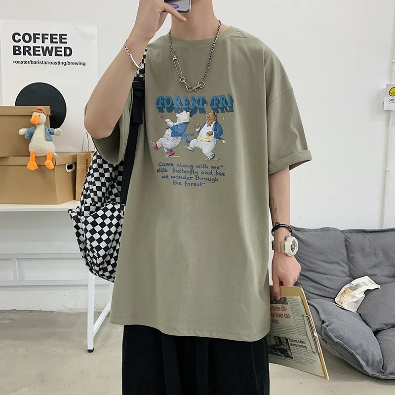 Забавные футболки с принтом оборотней для мужчин летняя одежда графическими