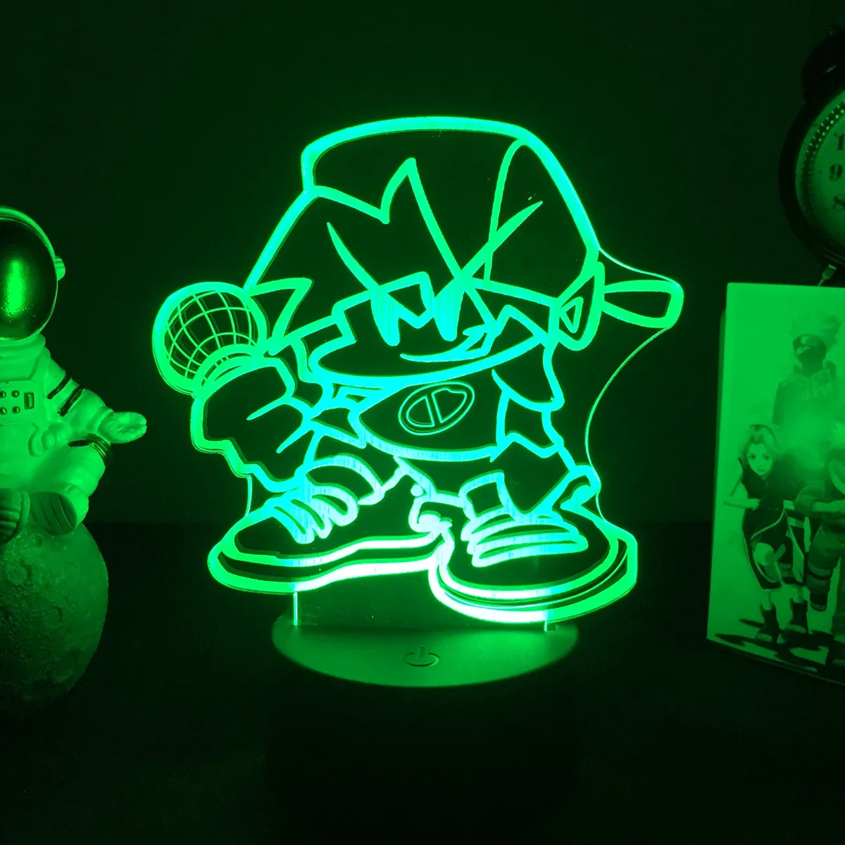 Funkin-L&aacute;mparas de mesa de viernes por la noche, iluminaci&oacute;n Led 3D para escritorio, personaje de juego de Anime, novio, regalo para ni&ntilde;os, decoraci&oacute;n de la habitaci&oacute;n del hogar-1