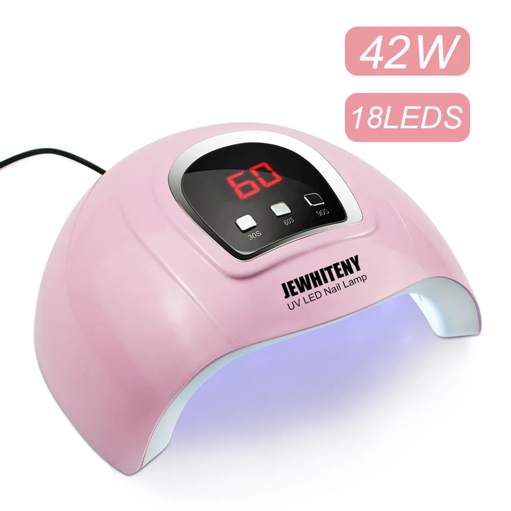 42W UV LED Lamp SUNX 54 Вт Сушилка для ногтей двойная светодиодная УФ-лампа для ногтей Гель-лак отверждающий светильник с нижним таймером ЖК-дисплей УФ-лампа для ногтей Сушилка для ногтей - Цвет: 42W UV LED Lamp