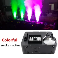 24leds colorful acolorful smoke machine fog machine 1500w sparklers wedding bar disco led stage lights stage lighting effect