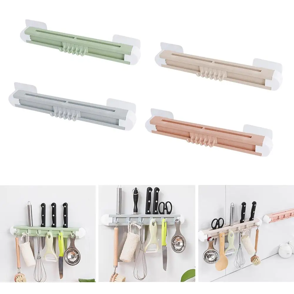 Многофункциональная настенная вешалка для кухонной утвари ножей и