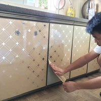 oil proof sticker waterproof kitchen self adhesive opaque plane wall sticker modern classic wand aufkleber home decor de50zst
