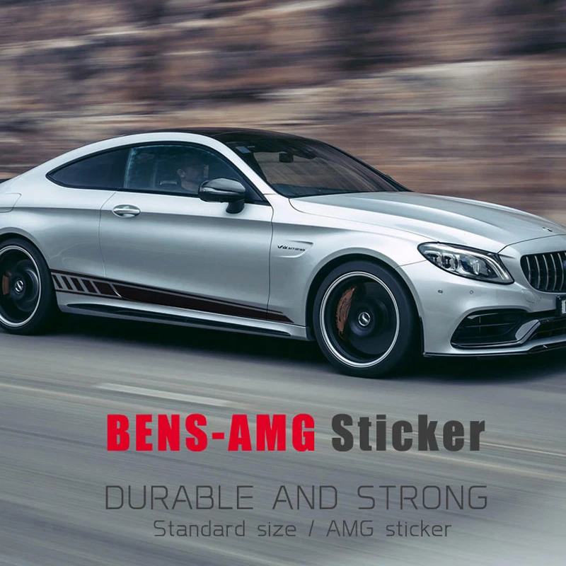 

Taiyao Для AMG a 35 45 s 4matic CLA C63 C43, Спортивная Модифицированная наклейка на дверь автомобиля