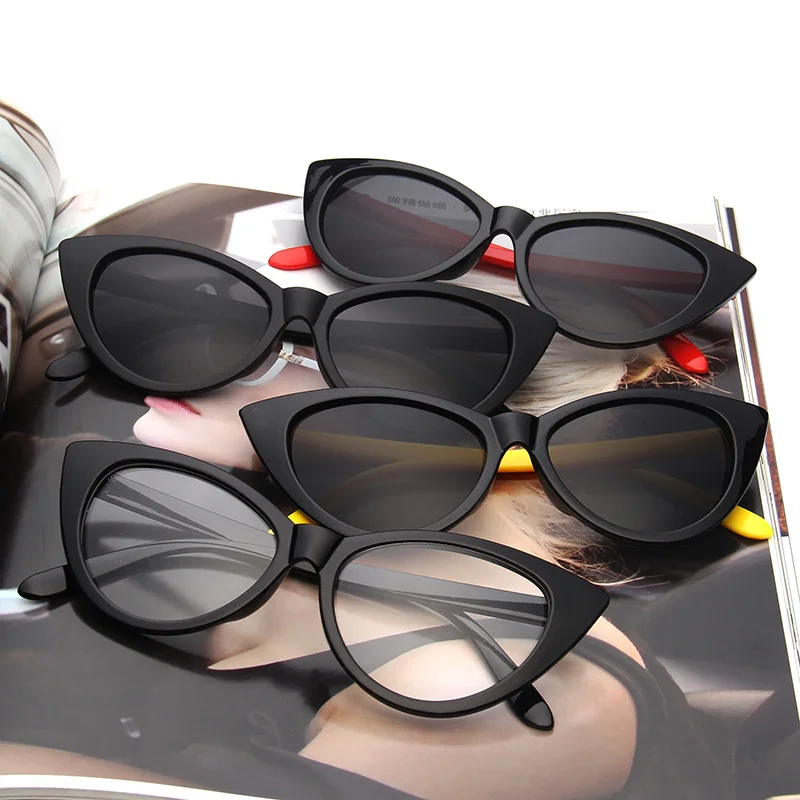 Женские винтажные солнцезащитные очки кошачий глаз брендовые дизайнерские