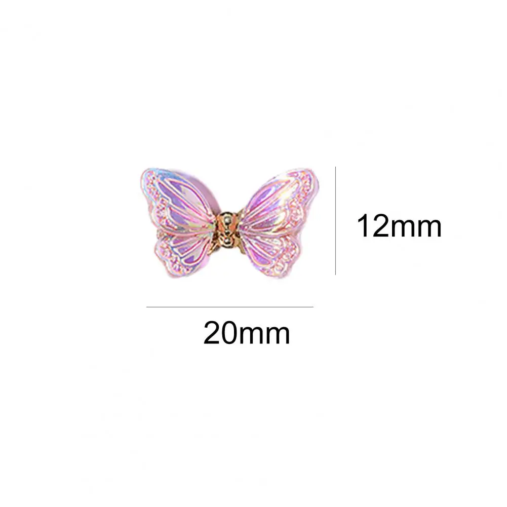 

5Pcs / Bag Nail Sequin Shake Freely 3D Resin Butterfly Nail Glitter Sets for Nail