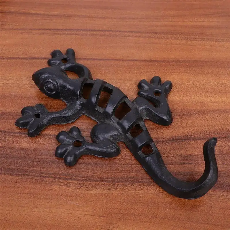 1 шт. креативный крючок геккон причудливый для одежды настенная вешалка Железный