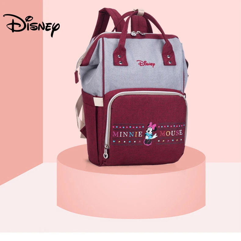 Сумка для подгузников disney, рюкзак, детские сумки для мам, мокрая сумка, модная сумка для мам, органайзер для подгузников, Микки, Минни, коляска для подгузников
