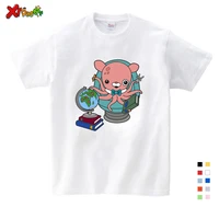 girls baby clothes for summer submarine octopus cartoon printing t shirt girls summer clothes short white cotton t shirts 3t 9t