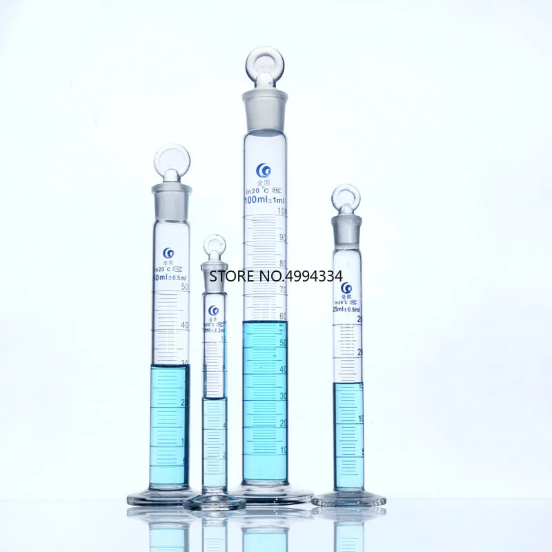 Колба лабораторная мерная из боросиликатного стекла с вилкой 2 шт./лот 10-250 мл |