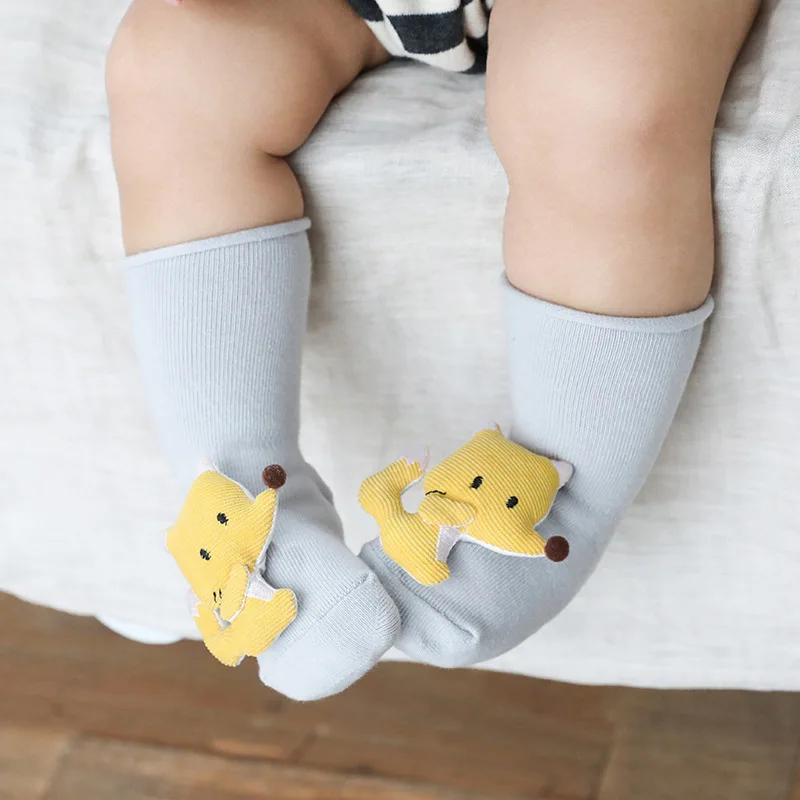 

New Cartoon Doll Baby Socks Fashion Boy Girl Non-slip Socks Newborn Toddler Socks Soft Cotton Socks Baby Clothing