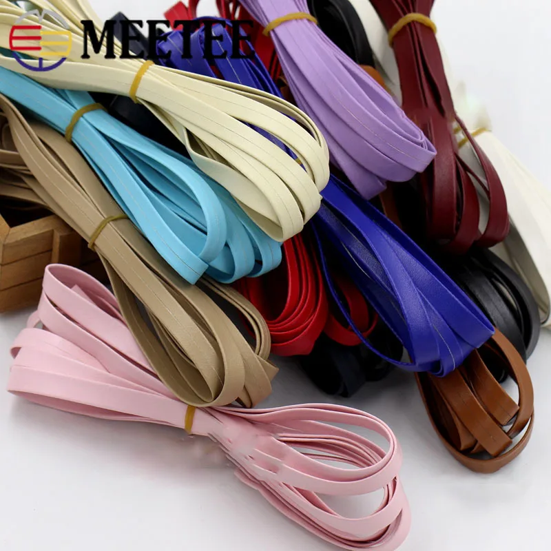 Мягкая лента для волос Meetee из искусственной кожи шириной 10 мм 6 ярдов