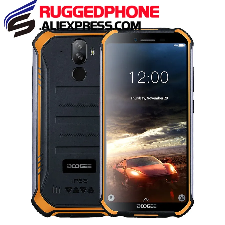 DOOGEE S40 Lite IP68 2 ГБ + 16 Гб четырехъядерный Android 9 0 прочный мобильный телефон 5 дюймов