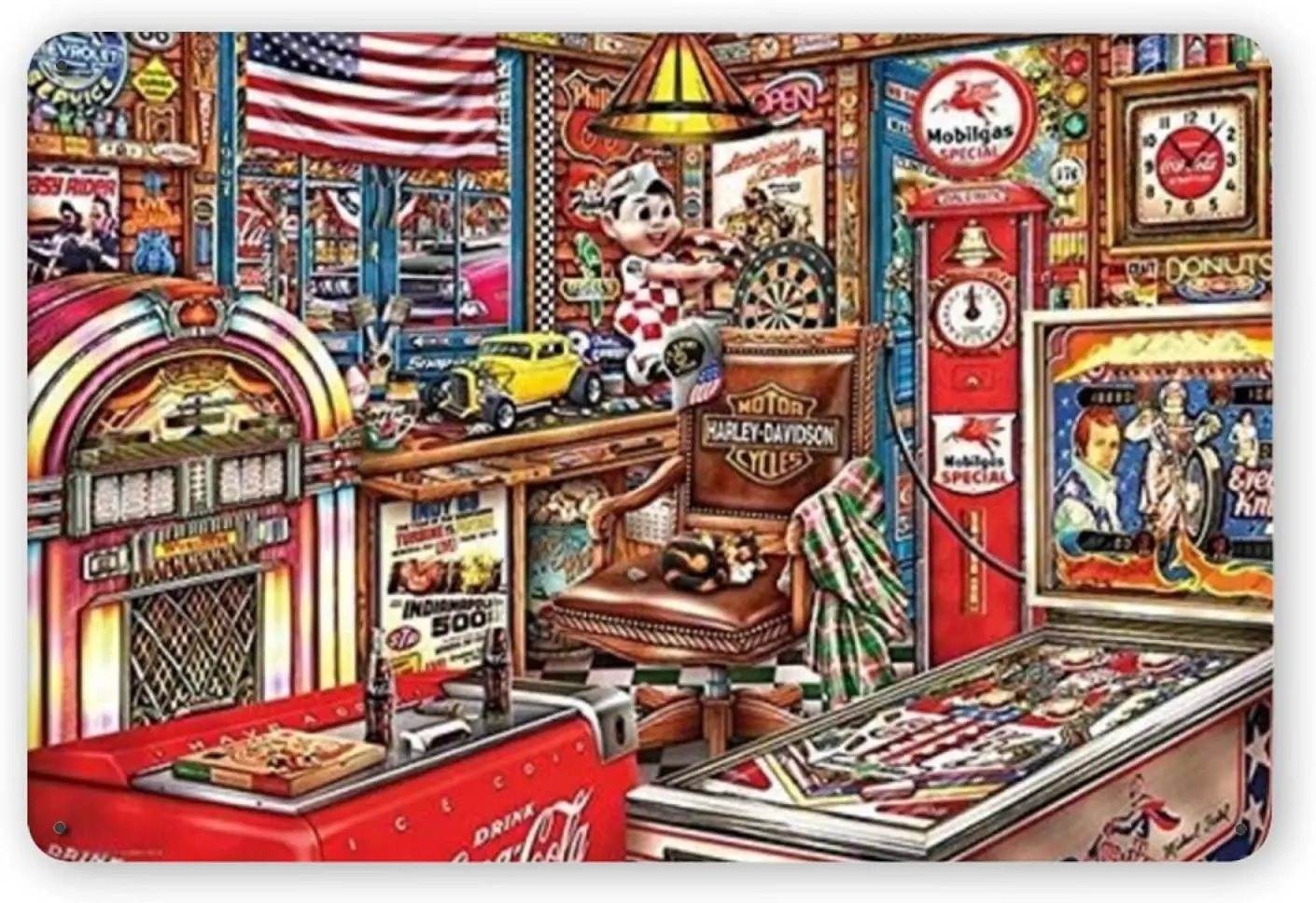 

Ovonetune Man Cave Vintage Metal Tin Signs Retro Wall Art Decor Posters Fun Home Farm Bathroom Bar Man Cave Bedroom Parlor