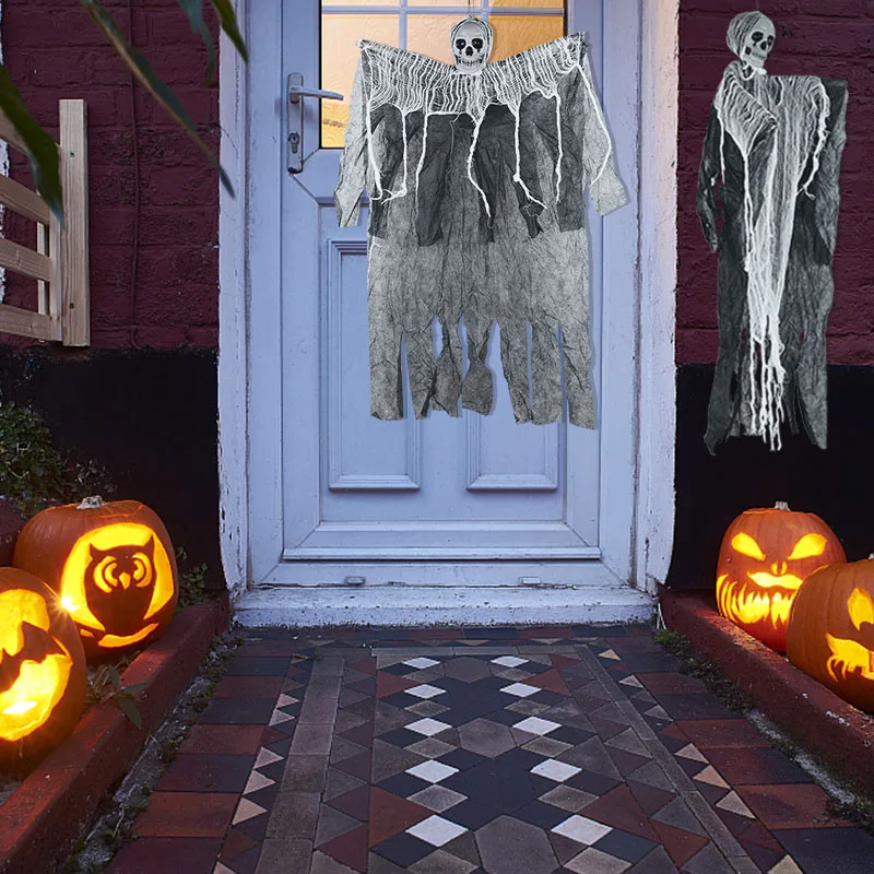 

Halloween Skull Hanging Ghost Skeleton Hanging Grim Reaper Horror Props Home Door Bedroom Bar Club Intimidating Child Decoration