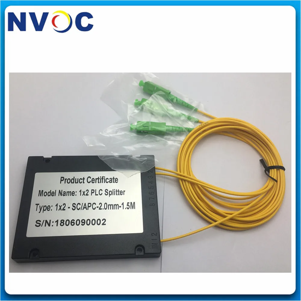 1x4 ABS коробка PLC сплиттер модуль 1*4 SM 2 0 мм 1 м FC/LC/ST/SC/UPC APC FTTH GEPON волоконно-оптический