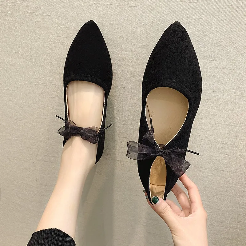 Женские туфли из искусственной замши на плоской подошве Размеры 35 43|Обувь без