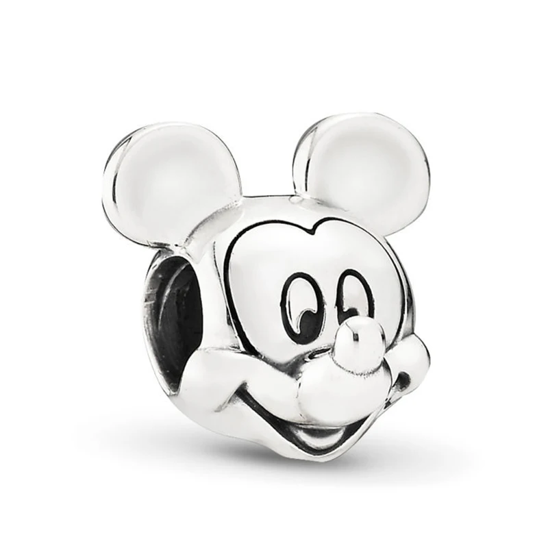 TOGORY, 2 шт./лот, бусины Минни из мультфильма Микки Маус, подходит для Пандоры, браслет, ожерелье, сделай сам, подвески, браслет для женщин, ювелирные изделия, подарки - Цвет: 002