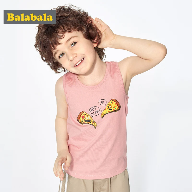 Balabala/жилет для мальчиков Детский летний жилет 2020 Удобная дышащая одежда из