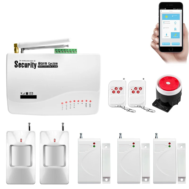 GSM сигнализация беспроводная с датчиком движения и голосовым