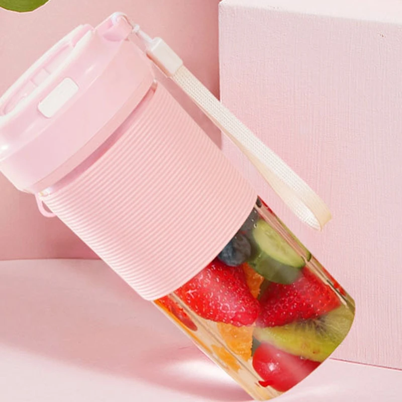 Портативная соковыжималка 300 мл электрическая для смузи с USB-зарядкой блендер