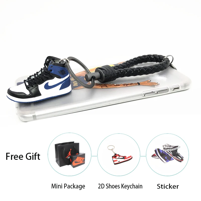Ручной работы 3D AJ брелок Air Mini Jordan кроссовки модель милый брелок для ключей Баскетбольная обувь брелок лучший подарок Новая мода ювелирные изделия - Цвет: 10