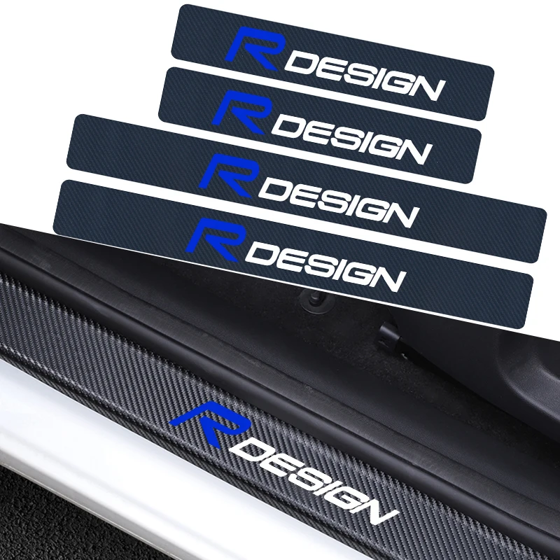 4 шт. наклейки на пороги автомобиля из углеродного волокна | Автомобили и