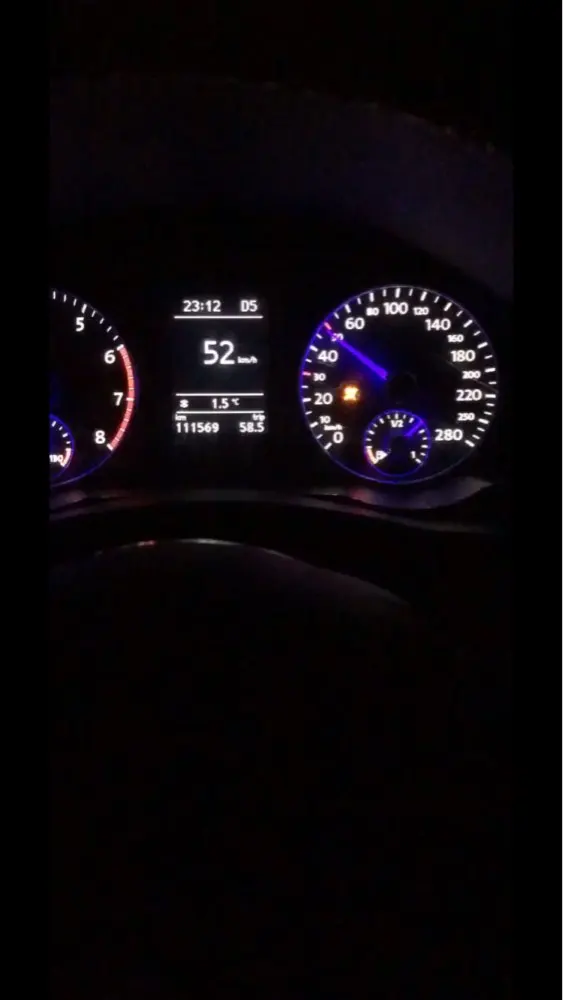 Для VW Passat B7 CC GOLF MK6 Scirocco Jetta MK6 Tiguan 5N Touran Polo GTI синий цвет инструмент кластер VDO синяя игла развертки