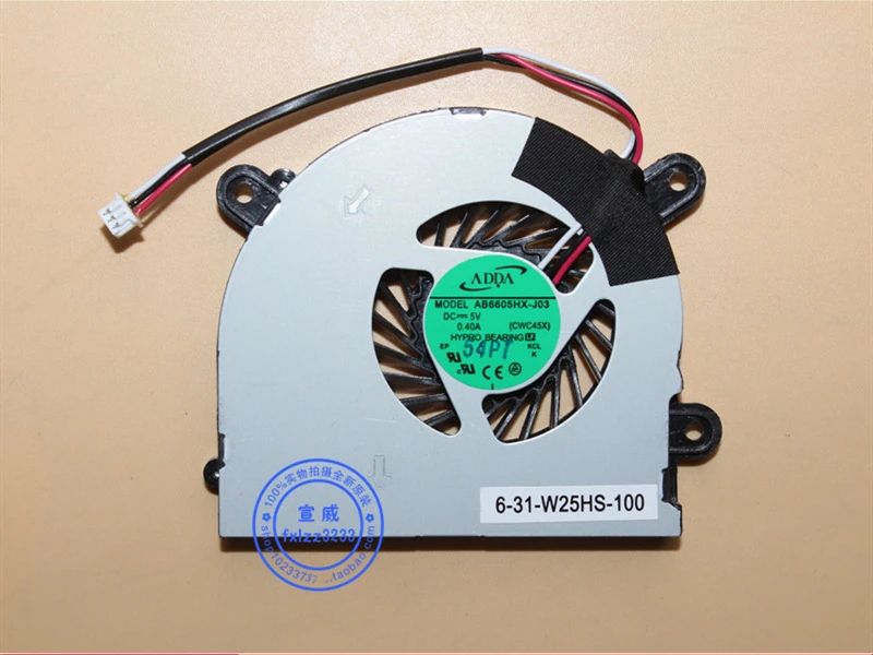

Новый Процессор охлаждающий вентилятор для MSI S6000 X600 CLEVO 7872 C4500 AB6505HX-J03 AB6605HX-J03 CWC45X 6-31-W25HS-100 BS5005HS-U89 радиатора