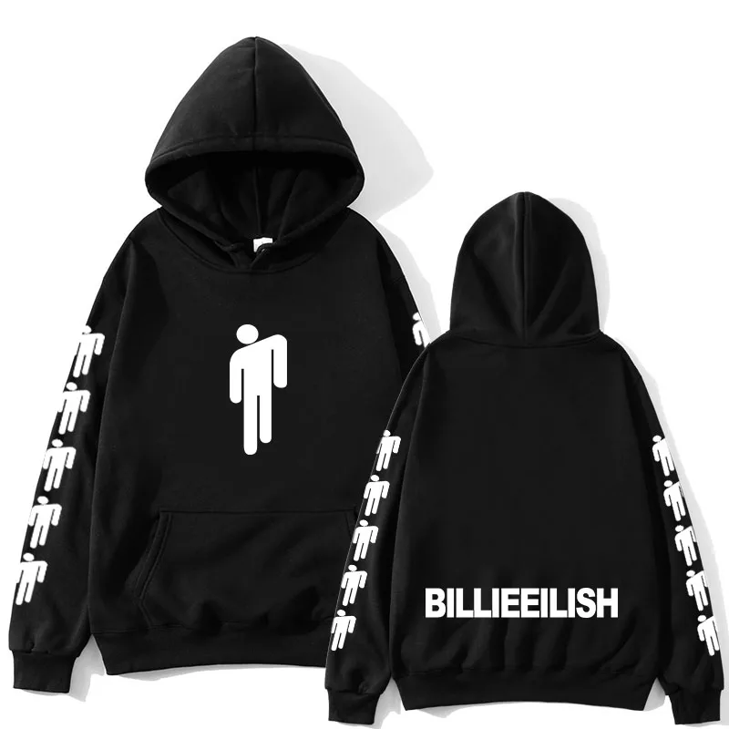 Billie Eilish модные толстовки с принтом для женщин/мужчин длинным рукавом капюшоном