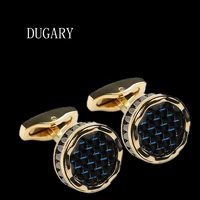 dugary luxury shirt cufflinks for mens brand cuff buttons cuff links gemelos high quality round wedding abotoaduras jewelry