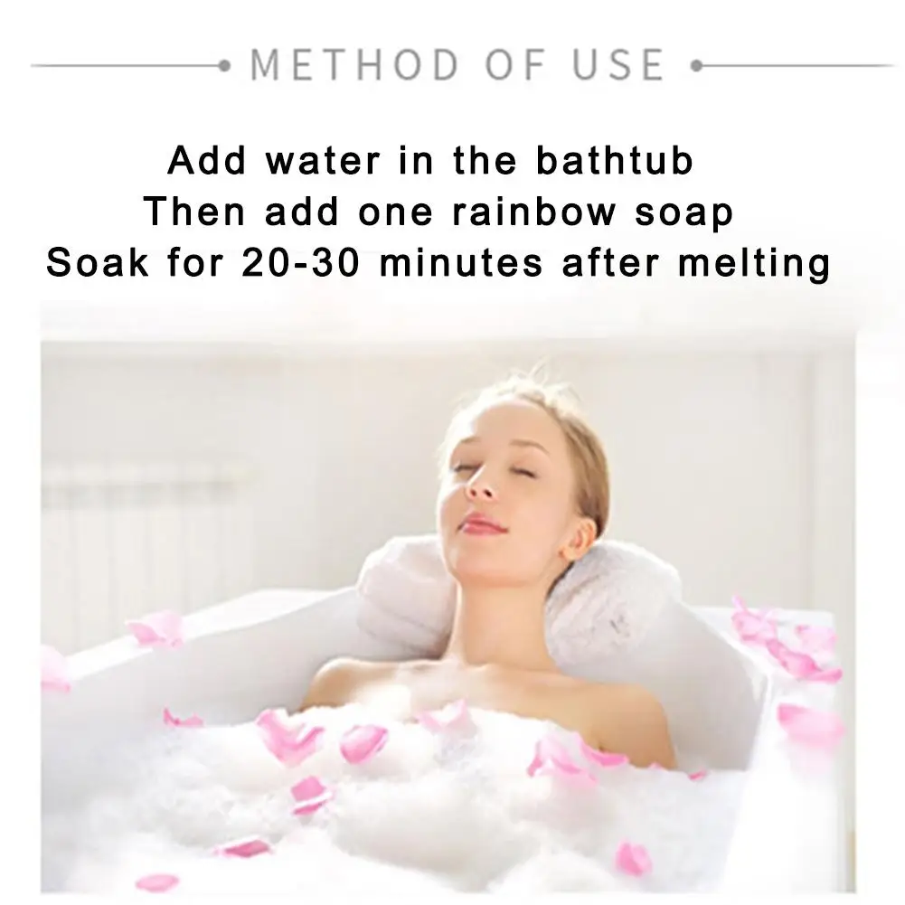 Радуга облако Бомба для ванны безопасный материал кожа увлажнение кожи красивый