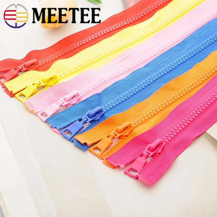 Meetee 5 шт. 15/20/25 см 5# разъемная застежка-молния застежки-молнии смолаы близкий конец Автоматическая блокировка декоративной молнией DIY сумки кошелек карман швейной по индивидуальному заказу аксессуар