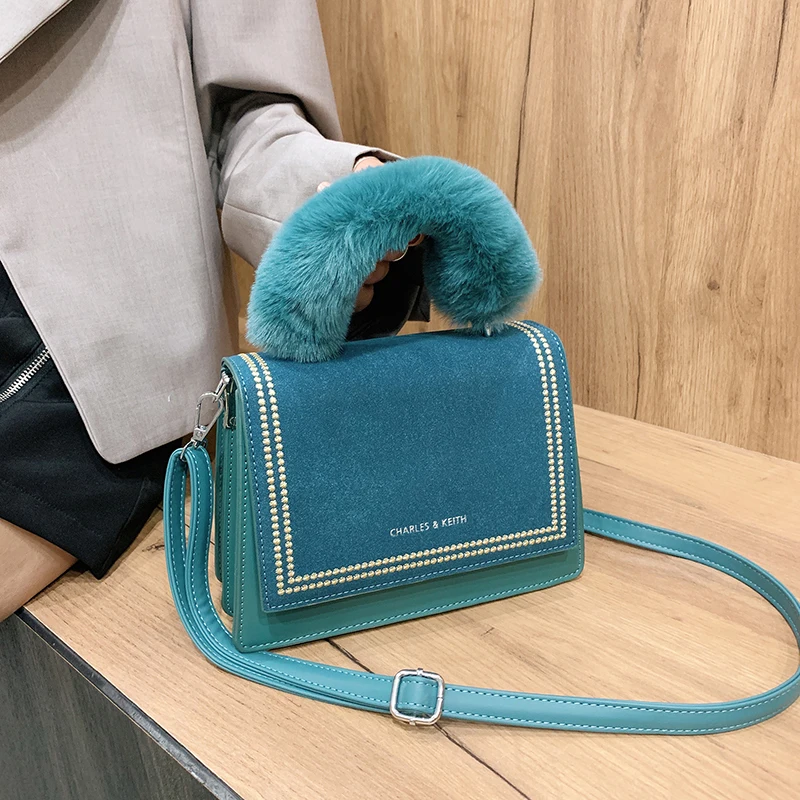 

Bags for Women 2021 Frosted Autumn Winter Women's Square Handbag Luxury Brand Handbags Purses and Handbags Bolsos Para Mujer