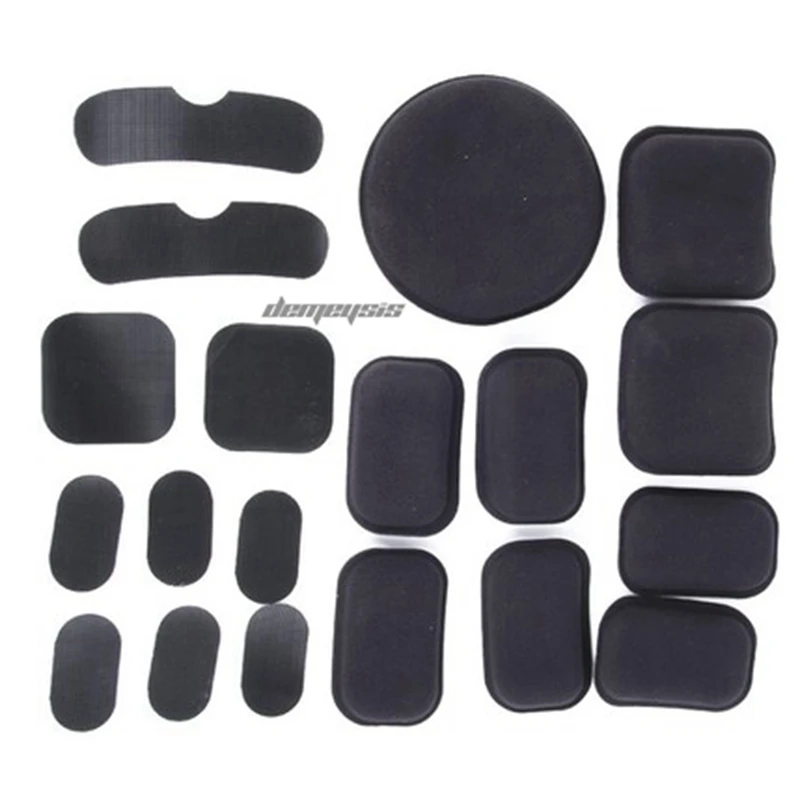 black Outdoor Fast Helmet Airsoft Tactical Protective Pad Comfortable Hunting Helmet Accessories Pads Paintball Shooting Helmets Pads - Цвет: black
