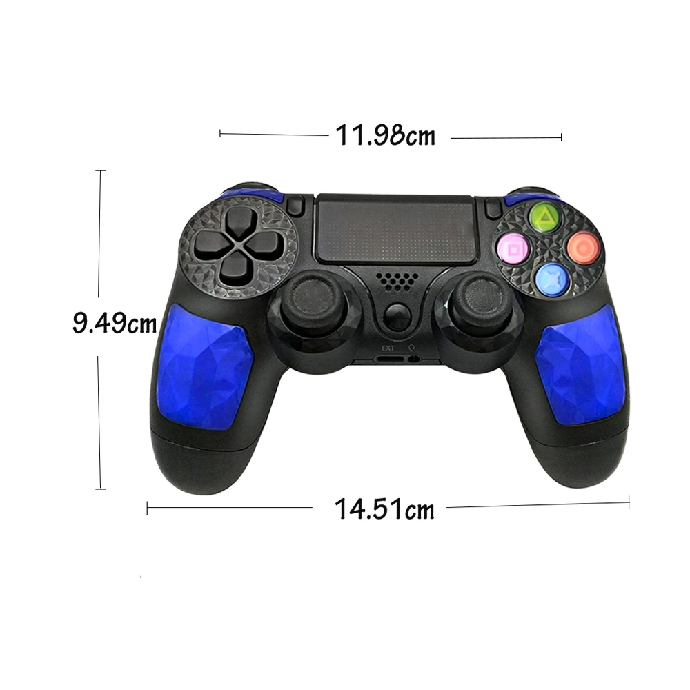 Супер мощный Bluetooth беспроводной контроллер для PS4 PS3 Пульт дистанционного управления Джойстик с шестью осями Micro USB мультитач кликаемый