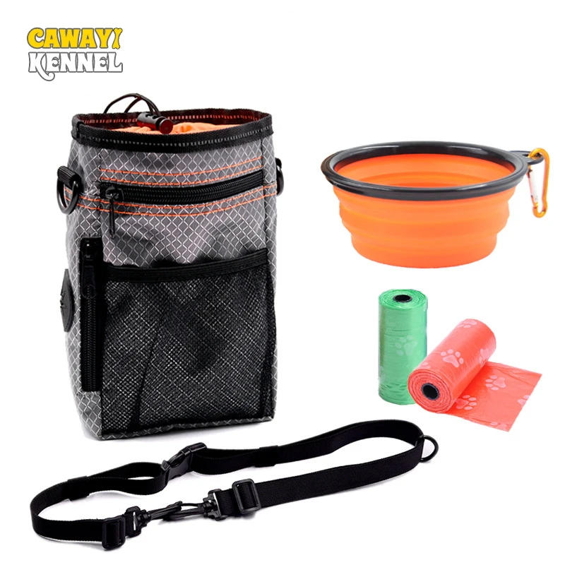 Kennel-bolsa de Cintura para Pets Profissional de Treinamento para Cães e Gatos Bolsa de Lixo Portátil para Uso Cawayi Apito Externo D2024