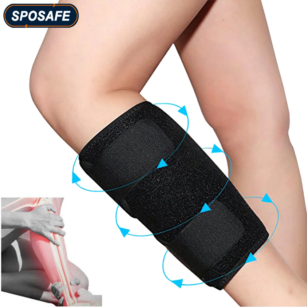 

SPOSAFE 1Pcs Calf Brace Adjustable Shin Guard Splint Compression Wrap Leg Support Sleeve for Calf Pain Relief for Running Sports