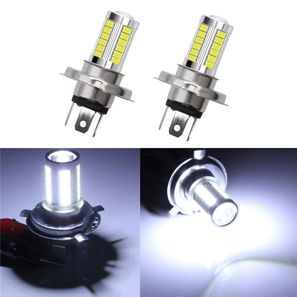 

2/10Pcs High Bright Car LED Fog Lights Motorcycle Headlight H4H7H8 9005/9006 LED Lamp Auto Driving Running Bulbs White 12V Diode