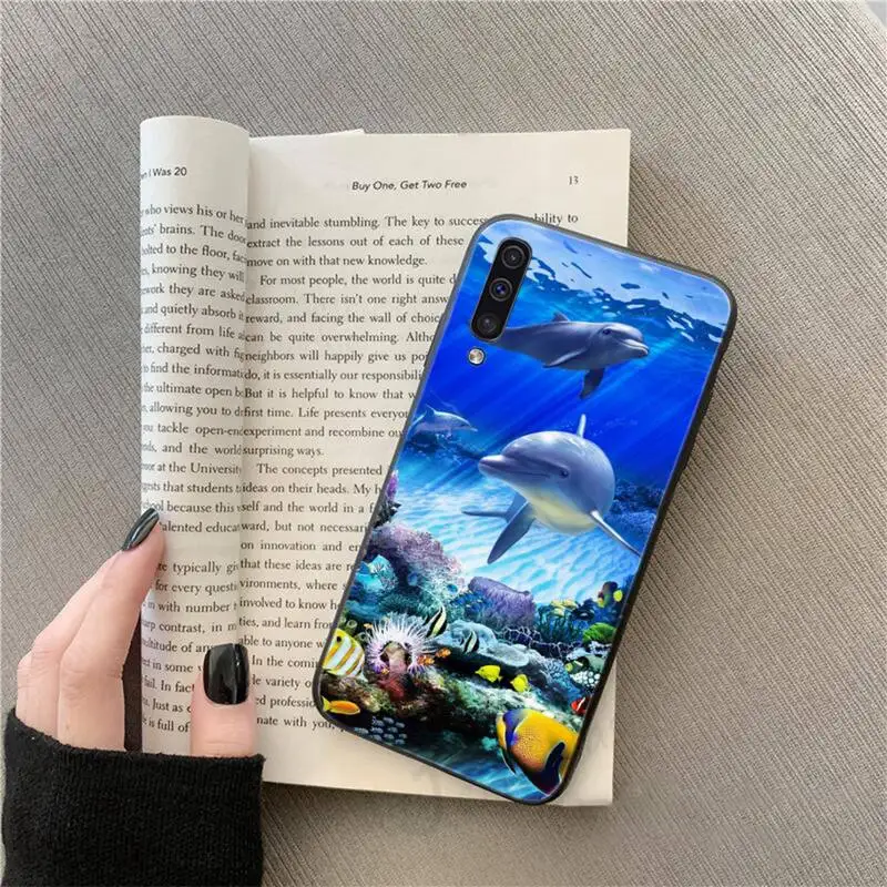 

Dolphin cute sea animal are high quality Phone Case For Samsung galaxy S9 10 20 A10 21 30 31 40 50 51 71 s note20 j 4 2018 plus