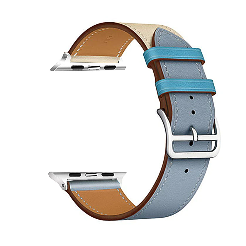 Eastar Высокое качество кожаный ремешок для наручных часов Apple Watch, версии Series4 3, 2, 1, спортивный браслет, 42 мм, 38 мм, ремешок для наручных часов iwatch, 5 полос 40 мм 44 мм