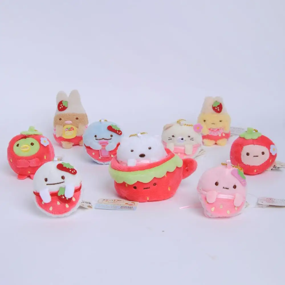 Плюшевые игрушки Sumikko Gurashi серии клубника 10 шт./компл. плюшевые Sumikkogurashi прекрасные