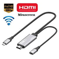 usb c to hdmi cable type c screen sharing 4k hd 60hz plug and play 1 8m long line design display receiver pd3 0 for macbook hdtv