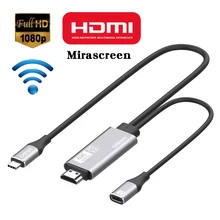 USB-C to HDMI Cable Type C Screen Sharing 4K HD 60Hz Plug And Play 1.8M Long Line Design Display Receiver PD3.0 For Macbook HDTV