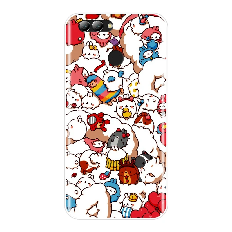 Милый телефон с единорогом чехол для Huawei Nova Smart Lite 2017 Мягкий ТПУ силиконовый 2i 3 3I 3E